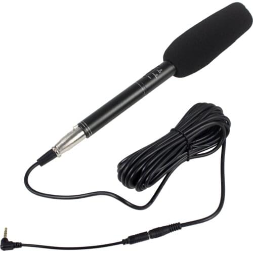 Professional Uni-Directional Condenser Camera Interview Video Microphone for Canon Nikon DV DSLR Camcorder and iPhone