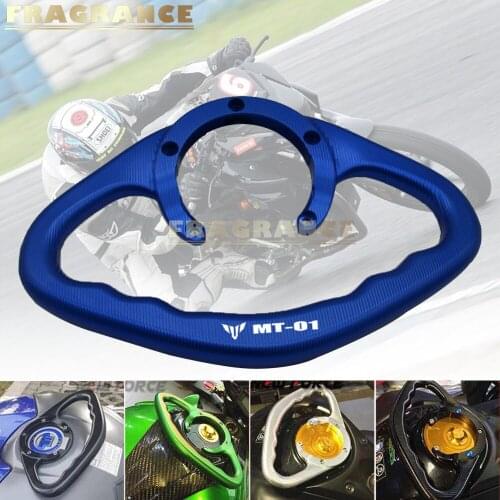 Motorcycle Passenger Handgrips Hand Grip Tank Grab Bar Handle Armrest For Yamaha MT-01 MT-10 YZF R1 R15 R3YZF R1 R15 R3 FZ1 FZ6