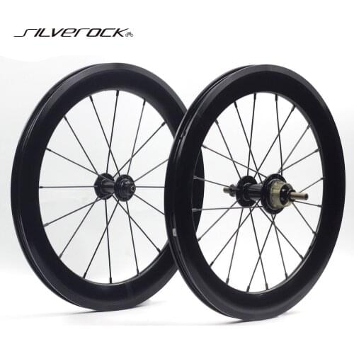 SILVEROCK Bike Wheelset External 1-3 Speed 16 x1 3/8" 349 Kinlinnbr Rim For 3sixty Brompton Folding Bike Wheels