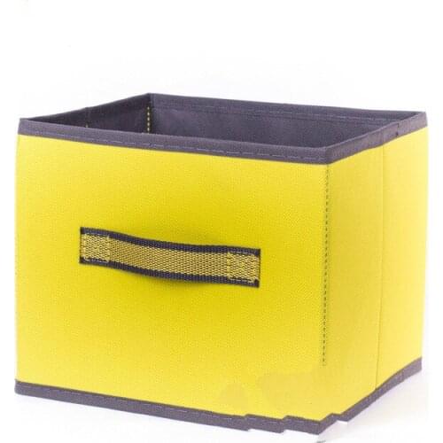 Foldable non-woven storage box solid color storage box portable clothing toy storage box storage box storage box