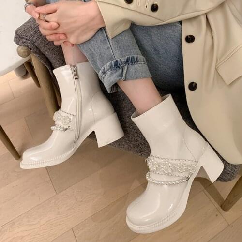 SKLFGXZY 2021 British Style Winter Shoes Women Modern Boots Genuine Leather Handmade Fashion Ankle Platform Boots