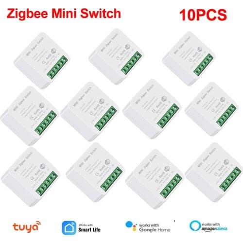 Tuya Zigbee Mini Smart Switch Smart Home Remote Two Way Control Wireless Switch Via Smart Life APP Work with Alexa Google Home