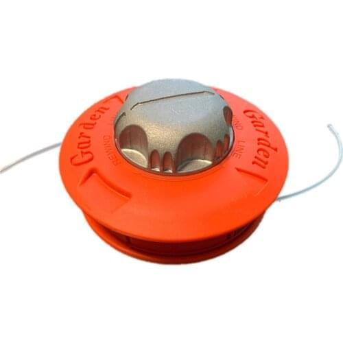 Universal Aluminum Nylon Brush Mower Bump Spool Grass Trimmer 2 Lines Cutter Head Thread Line String Saw Grass Brush Mower