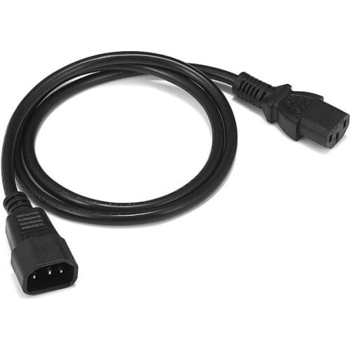 UPS IEC C13 C14 Power adapter Cord 0.5m 1m 1.5m 1.8m C13 to C14 Power Supply Cable For PDU PC Computer Monitor AC Outlet adapter