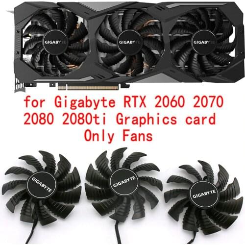 Original for Gigabyte RTX 2060 2070 2080 2080ti Graphics Video Card cooling fan PLA09215S12H T128015S Diameter 85MM Pitch 42MM