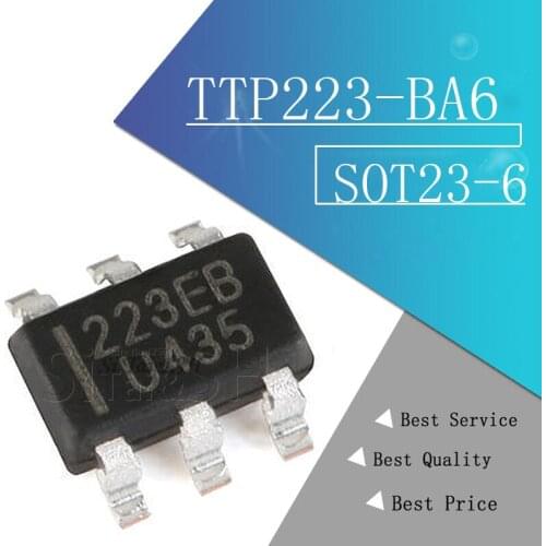 10PCS TTP223-BA6 SOT23-6 TTP223 SOT
