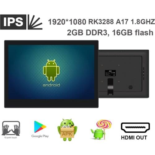 14 inch touch cloud pos display ( Android 5.1 Lollipop, 1920*1080, Rockchip3288 Quad core, 2GB DDR3, 16GB nand, USB*1, mini usb)