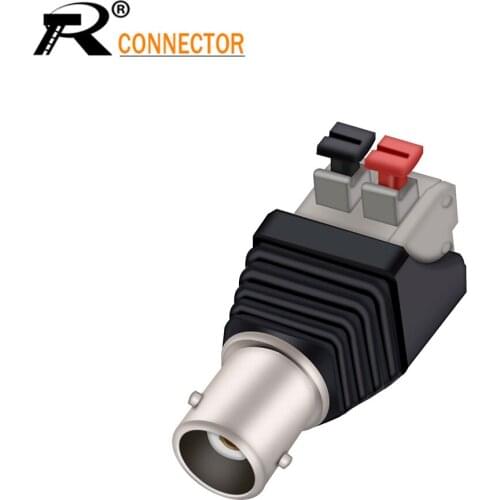 3pcs Terminal Camera CCTV BNC female UTP Video Balun Connector Cable Adapter Plug Pressed connected for CCTV Camera