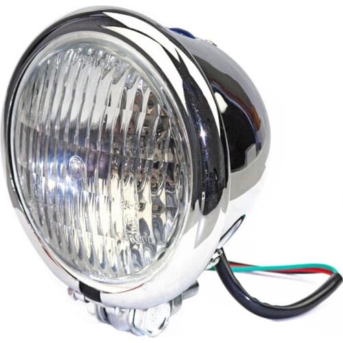 4.5'' Headlight Head Lamp Motorcycle Retro Round For Harley Honda Yamaha Suzuki Dirt Bike Dual Sport Bike Cruiser Street Bike