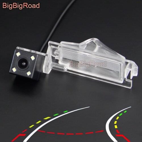 BigBigRoad Car Intelligent Dynamic Trajectory Tracks Parking CCD Camera For Fiat Freemont For Dodge Grand Caravan 2008-2018