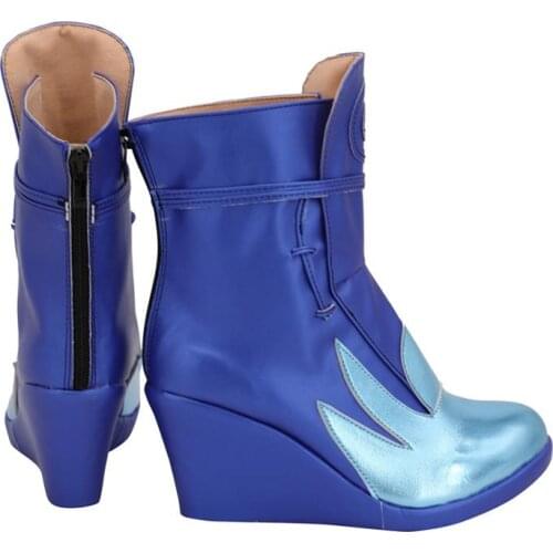 Fast Shipping Anime Descendants 3 Evie Mal Cosplay Shoes Boots Costume For Men Women Thin Heel Version Carnival Christmas gift