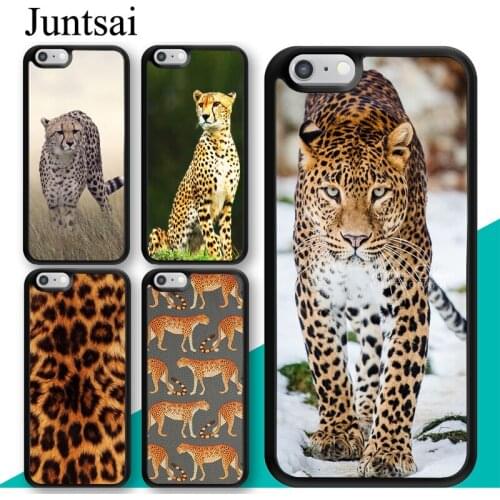 Wild Cat Cheetah Leopard Case For iphone 11 12 Pro Max mini XR XS MAX X 5S SE 2020 6S 7 8 Plus Cover Coque