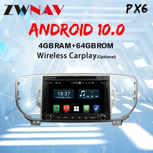 For KIA Sportage 4 2016-2020 KX5 Audio 4G64G DSP IPS Car Android 10 Radio Multimedia Player GPS Navigator 2din dvd