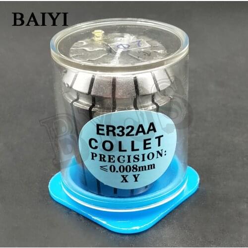ER32 chuck ER spring collet chuck ER32-7 High Accuracy 0.008mm for CNC milling tool holder Engraving machine spindle motor