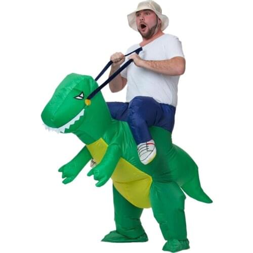 Halloween Inflatable Costume Dinosaur T-REX Adult Kids Fancy Dress For Party Carnaval Amazing Fantasy Cosplay
