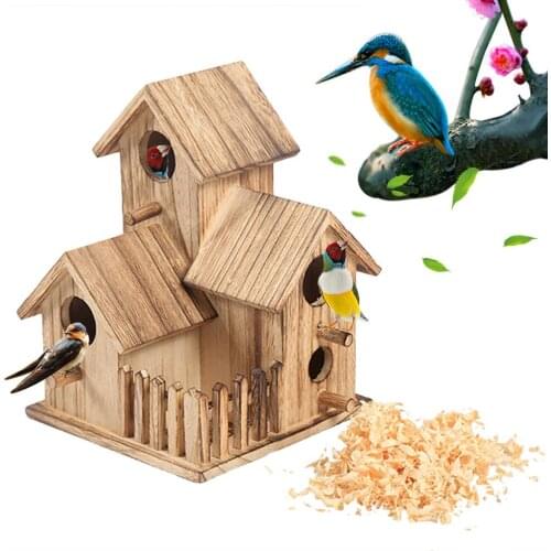 Cage Bed Bird House Feeding Outdoor Bird Breeding Nest Home Decoration Gardening Children bird cage decoration bird bed