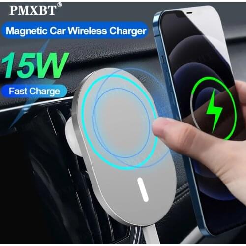 15W Magnetic Adsorption Phone Car Holder For iphone 12 Pro 12Pro Max Mag Charger Safe Magnet Fast Wireless charging Mount in Car