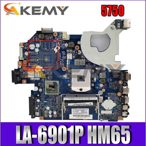 MBRFF02005 Laptop motherboard For ACER Aspire 5750 Notebook Mainboard LA-6901P HM65