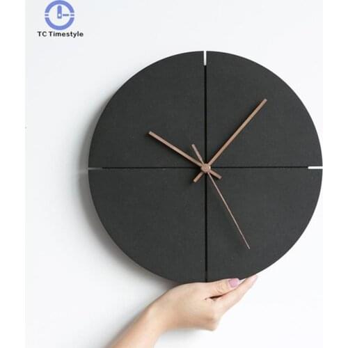 Nordic Minimalist Wall Clock Creative Living Room Personality Household Watches Silent Wall Clocks Home Decor