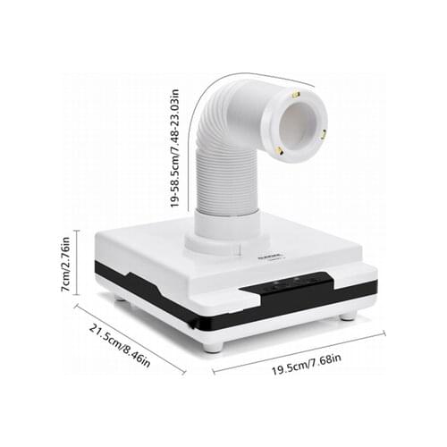 360 Degree Flexible Rotation Square Tray Table Dust Collector For Dental Lab Technician Use To Clean And Tidy Table