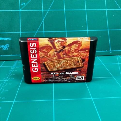 Operation Europe - Path to Victory 1939-45 Axis VS. Allies - 16 bit MD Games Cartridge For MegaDrive Genesis console
