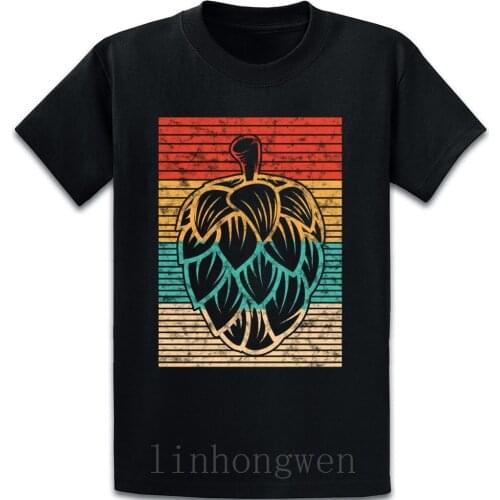 Retro Ipa Hops Craft Beer t shirt Building Summer Style Formal slim Designs Crew Neck Fit cotton shirt