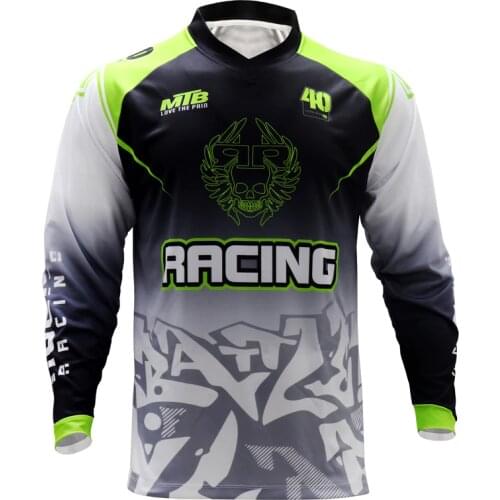 Long Sleeve Quick Dry MTB Jersey Motocross DH Wear BMX Cycling Mountain Bike Clothing Downhill T Shirt