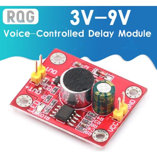Voice-controlled delay module direct drive LED motor DIY small table lamp small electric fan