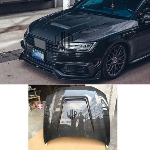 A6L C7 High Quality Carbon Fiber Car Styling Front Engine Hood Cover Bonnets For Audi RS6 S6 Car body kit 2012-2016