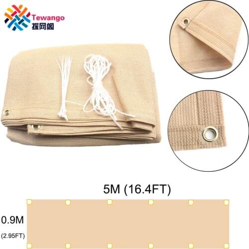Tewango Custom Size Home Balcony Privacy Screen Fence Pools Deck Shade Sail Patio Cover UV Block Garden Wind Protection 0.9mx5m