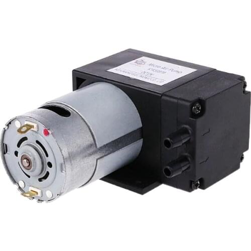 12V Mini Vacuum Pump 8L/min High Pressure Suction Diaphragm Pumps with Holder -C