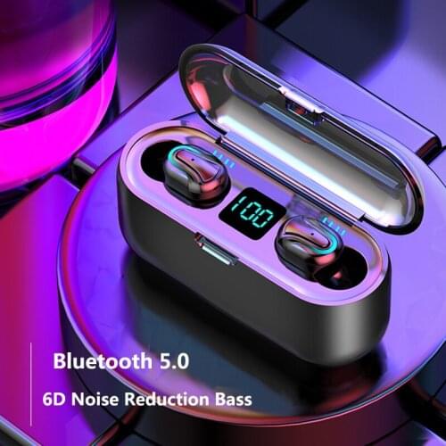Q32 TWS 5.0 Bluetooth Earphones 6D HIFI Stereo bass Waterproof Mini Sport Headsets Noise Reduction Gaming Earbud