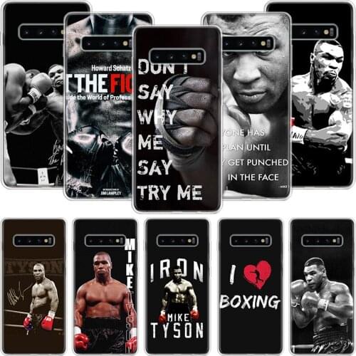 Mike Tyson Boxer Man Phone Case For Samsung Galaxy S10 S20 S21 S9 S8 S7 Note 10 20 9 8 FE J4 J6 Ultra Plus Lite Pro + Edge Cover