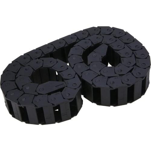 Black Cable Drag Chain Plastic Nylon Towline Transmission Wire Carrier Engraving Machine Accessory Tools 15 X 30mm