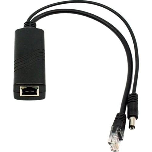 24v-12v poe 15.5W POE Adapter Cable POE Splitter Power Supply Module 12 v Separator Combiner Black Color 12V power cable