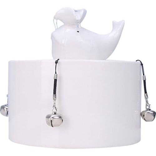 New Ceramic Cat Drinking Fountain Water Fountain Pet Automatic Flowing Water Dispenser Electric Pet Water Feeder With Quiet Pump