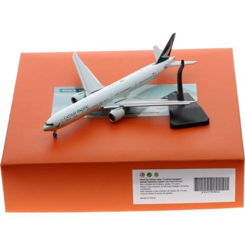 1:400 Alloy Collectible Plane JC Wings EW477W004A Cathay Pacific Boeing B777-300ER Diecast Aircraft JET Model Flaps Down B-KPP