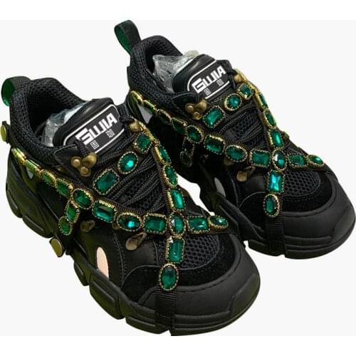 French 2021 new gujia noctilucence version womens sports shoes Italian design fashion sneaker high quality leather with box