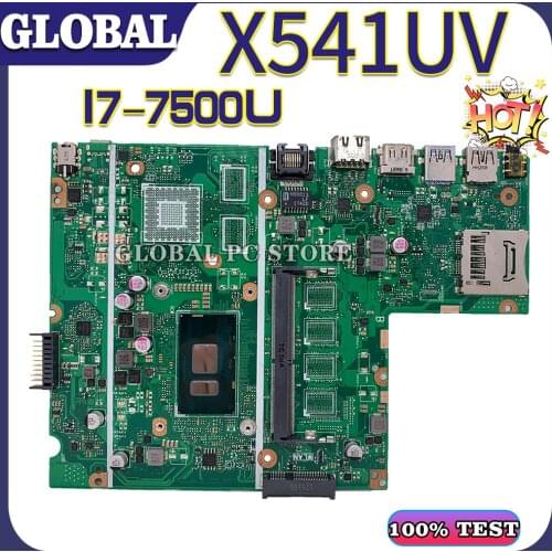 KEFU Motherboards X541UVK Laptop motherboard for ASUS X541UJ X541UV X541U F541U A541U 100% TEST original mainboard I7-7500U