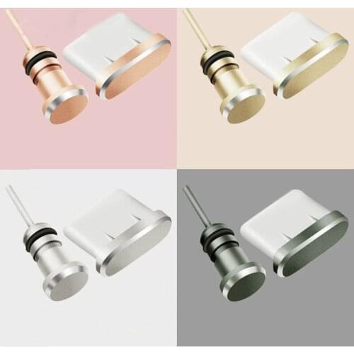Metal dust plug USB Type C charging port earphone jack retrieve card pin for Huawei Xiaomi honor samsung accessories Type C dust