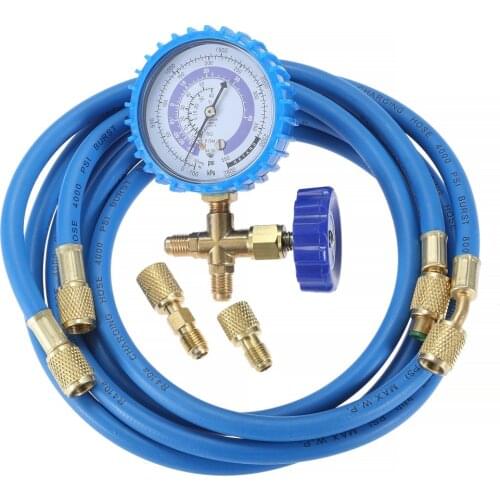 Mtsooning R410a Refrigerant Charge Hose With Gauge for Air Condition Refrigerant R134A R404A R22 R410A