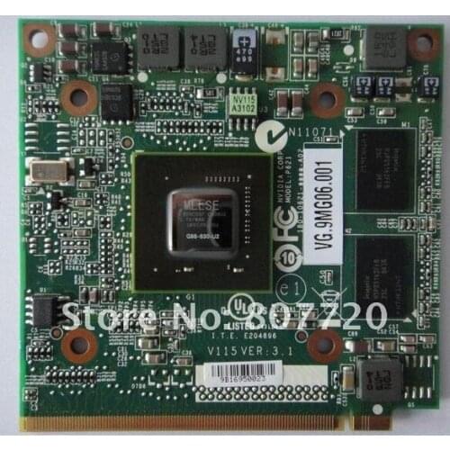 New and original Geforce 9300M GS graphics card MXM II DDR2 256MB VG.9MG06.001 VGA CARD for Acer
