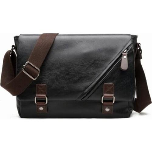 New MenS Bag Fashion Shoulder Bag High Quality Practical Vintage PU Leather Bags Hot Sell Student Crossbody Bags For Men