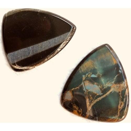 Wholesale 1pcs A Quality Blue Tiger Eye Beads Pendant,Guitar Pick,Stone Crystal Guitar Pick,"Round Tip"Stone Pendant Bead