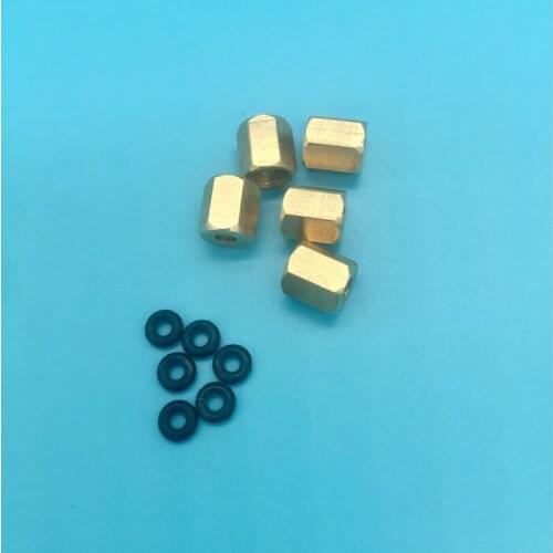 TX800 XP600 Ink damper adapter Copper Screw with O ring For DX4 DX5 DX7 Roland Mutoh Mimaki plotter printer damper adapter 10pcs
