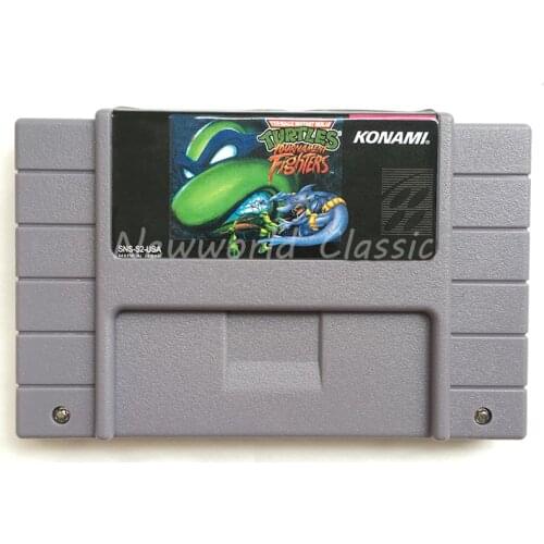 Teenage Mutant Hero Turtles Tournament Fighters USA Version for 16 bit Gray Video Game Cartridge Card For NTSC Game Player