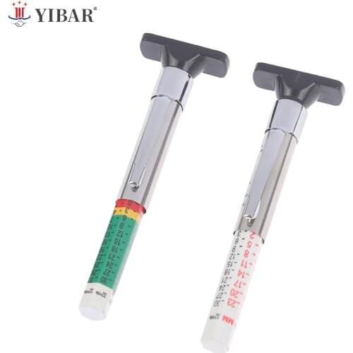 25mm Car Tyre Measuring Pen Universal Tire Tread Pattern Depth Measuring Tool Cylindrical Automotive Thickness Detection Gauge