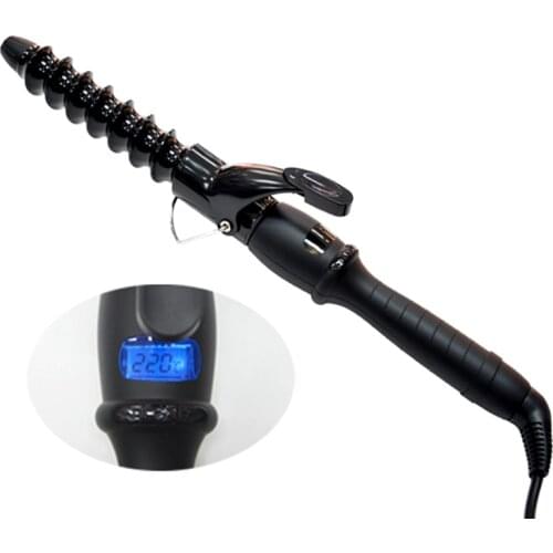 PRO Spiral Curling Iron Wand Ceramic Thread Hair Curler Iron Curls Styler Magic Screw Hair Crimp Irons Styling Tools