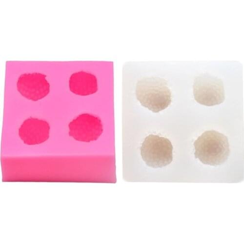 Cute 3D Strawberry Silicone Mold Fruit Cake Fondant Candy Resin Clay Mould DIY Decorating Tool
