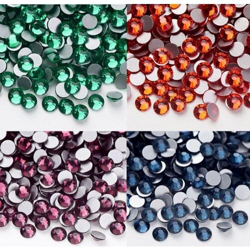 Diy Nail Rhinestones/All Size Glass Nail Rhinestones for Nails Art Non Hotfix Flatback Rhinestones Nail Stones Gems Decorations